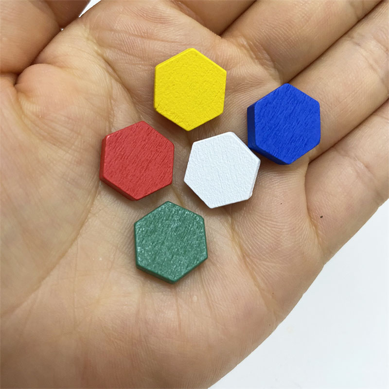 Board Game Hegemony - 50 Pieces Wooden Hexagonal Prism Game