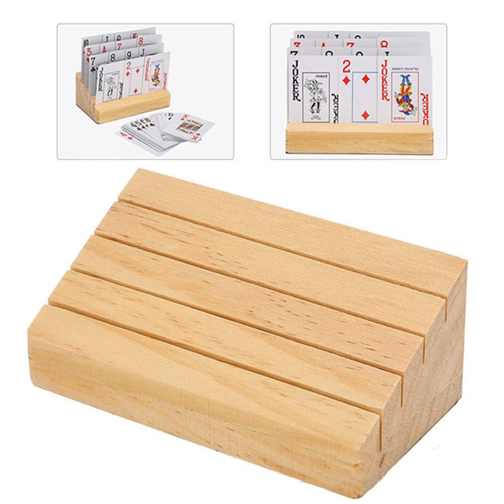 Board Game Yearbook - Hands-Free Wooden Playing Card Holder, Board