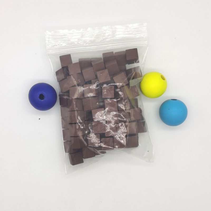 100Pcs/lots 10mm Wood Cubes Co - Board Game Hegemony ulasan dan harga