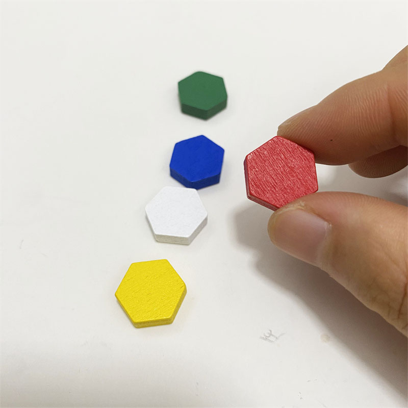 50 Pieces Wooden Hexagonal Pri - Board Game Hegemony ulasan dan harga