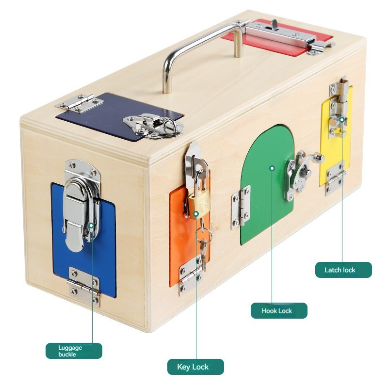 Montessori Lock Box Toy Wooden - Board Game Of Life ulasan dan harga