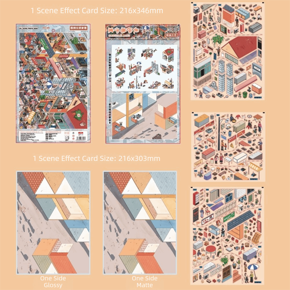 New DIY Oil Painting Street Sc - Miniature Painting Set ulasan dan harga