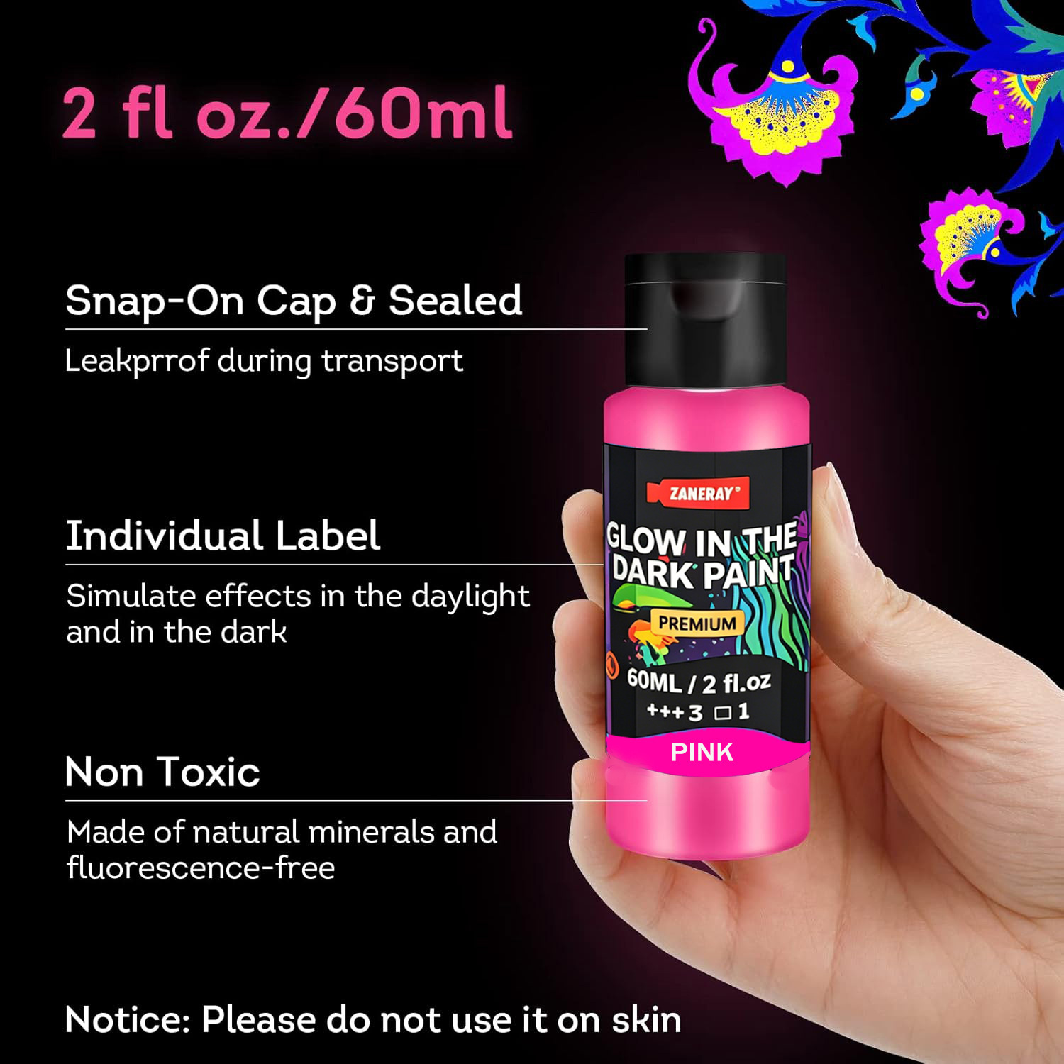 10 Colors 60ml Glow in Dark Ac - Miniature Painting Set ulasan dan harga