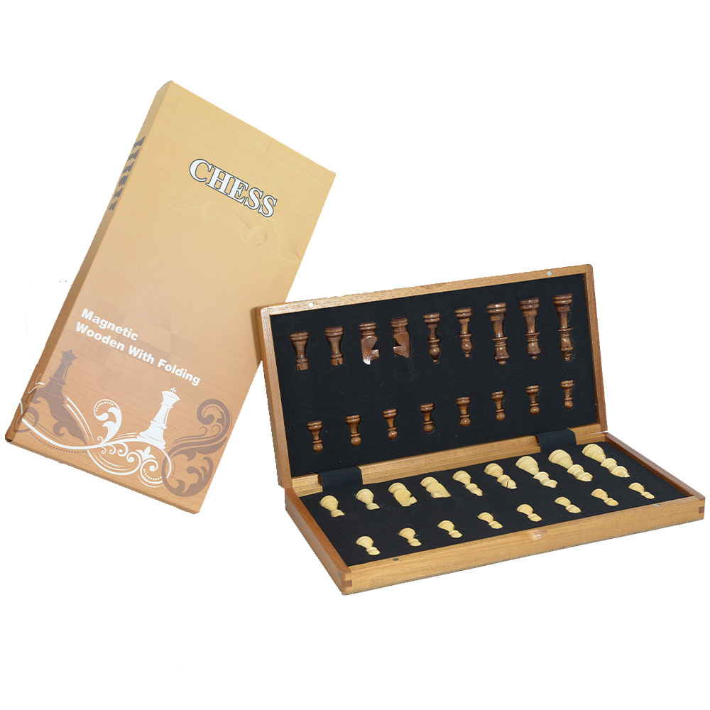 Magnetic Wooden Folding Chess  - Board Game Yearbook ulasan dan harga