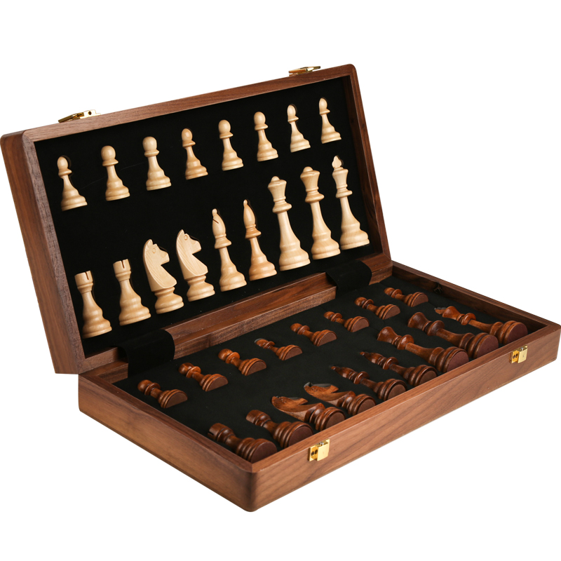 Chess Set Top Grade Wooden Fol - Board Game Yearbook ulasan dan harga