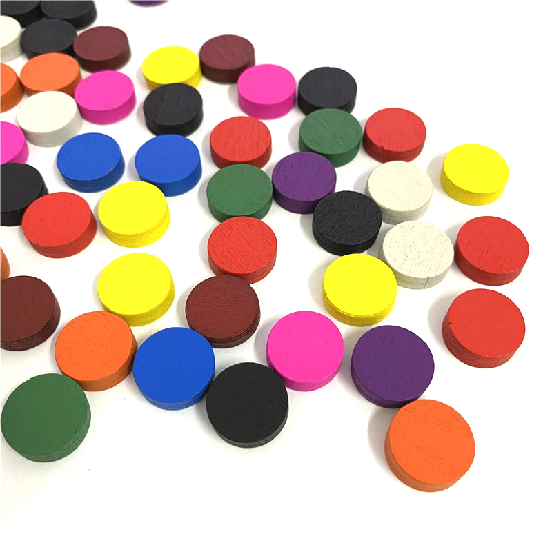 50pieces 15*5MM 11 Colors Wood - Board Game Hegemony ulasan dan harga