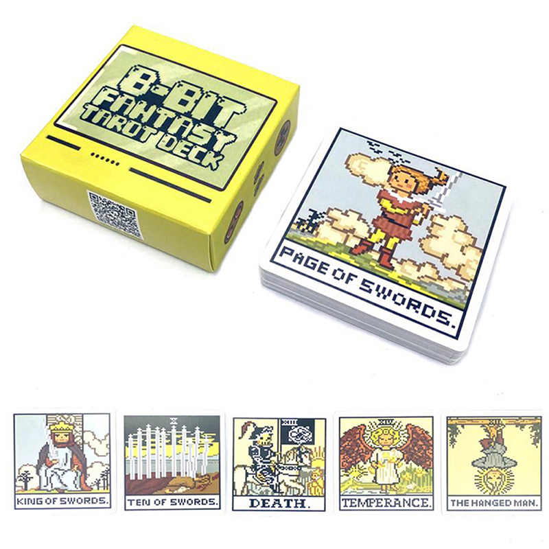 1Box 8 Bit Fantasy Tarot Deck  - Board Game Of Life ulasan dan harga