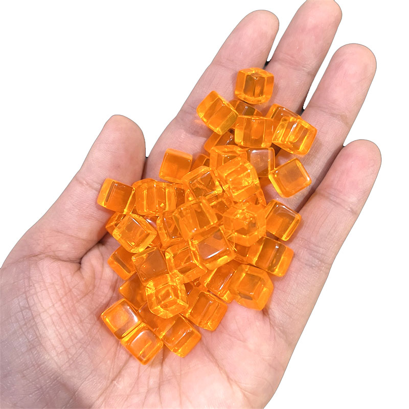 100pcs/set 8mm Clear Cube Dice - Board Game Hegemony ulasan dan harga