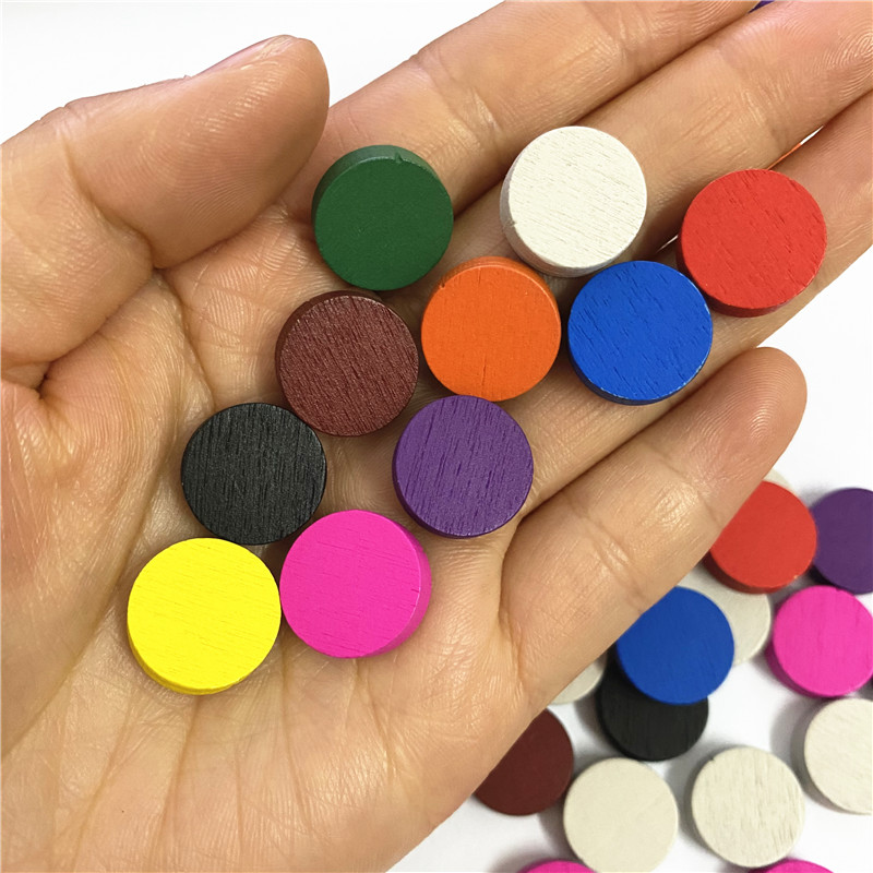 100pieces Diameter 15*5MM Wood - Board Game Hegemony ulasan dan harga