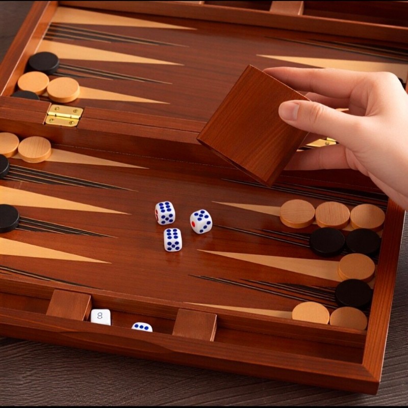 Solid Wood Backgammon 11-19 In - Board Game Yearbook ulasan dan harga