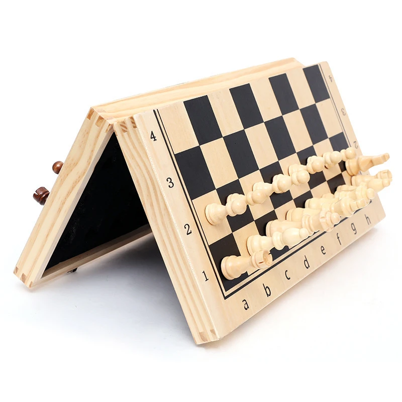 Chess Board Three In 1 Wooden  - Board Game Yearbook ulasan dan harga