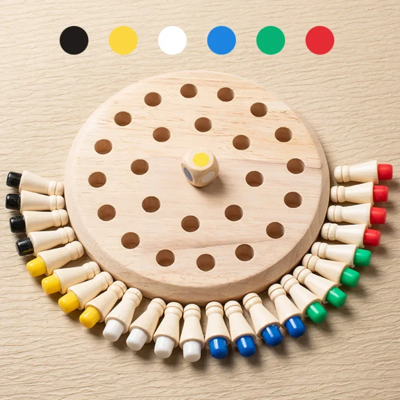 1PC Wooden Memory Match Stick  - Board Game Of Life ulasan dan harga