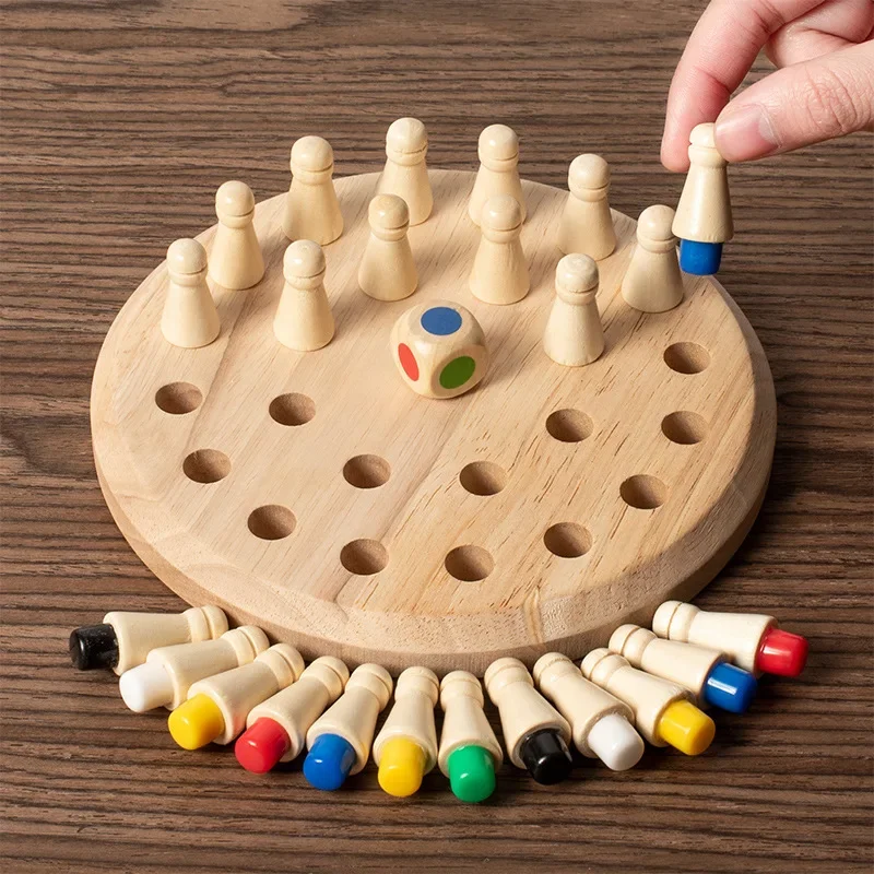 1PC Wooden Memory Match Stick  - Board Game Of Life ulasan dan harga