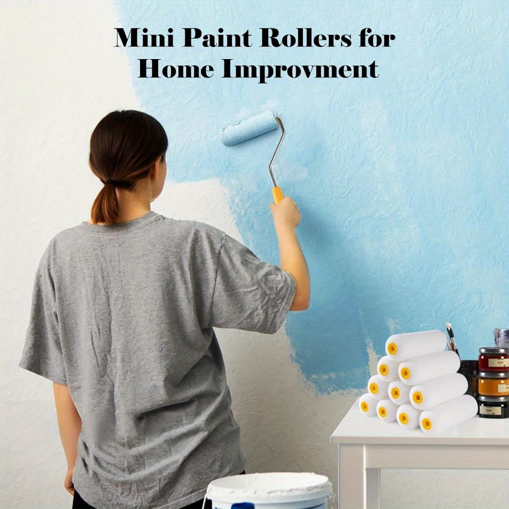 10 pcs Sponge Paint Roller Sma - Miniature Painting Set ulasan dan harga