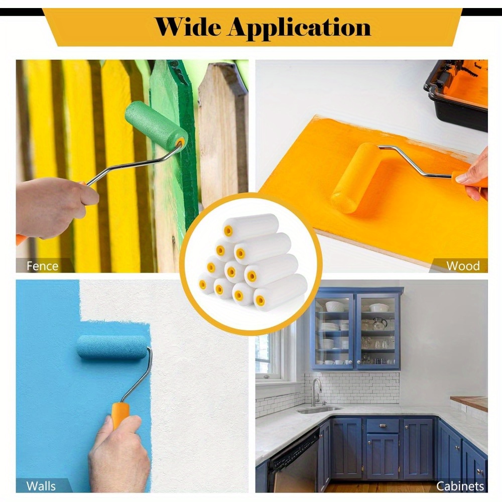 10 pcs Sponge Paint Roller Sma - Miniature Painting Set ulasan dan harga