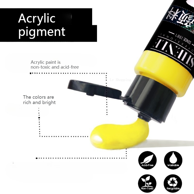 60ml Acrylic Paint Matte 24 Co - Miniature Painting Set ulasan dan harga