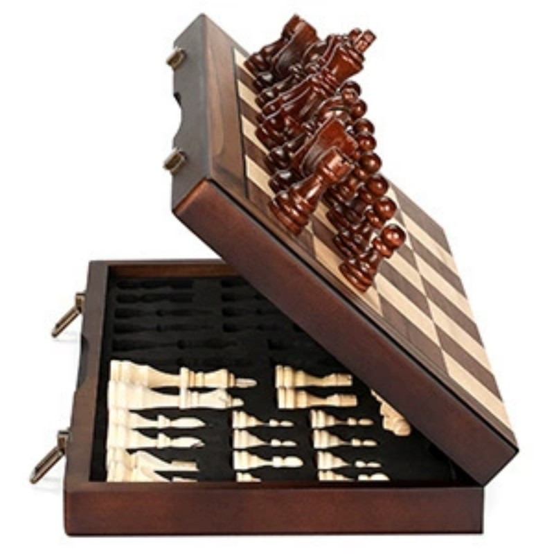 Wooden Magnetic Chess Set for  - Board Game Yearbook ulasan dan harga