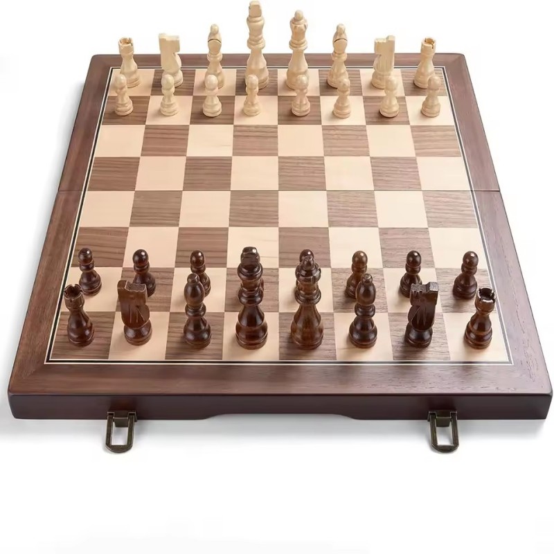 Wooden Magnetic Chess Set for  - Board Game Yearbook ulasan dan harga