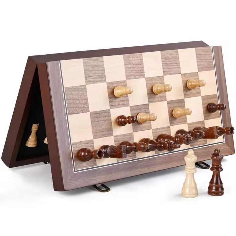 Wooden Magnetic Chess Set for  - Board Game Yearbook ulasan dan harga