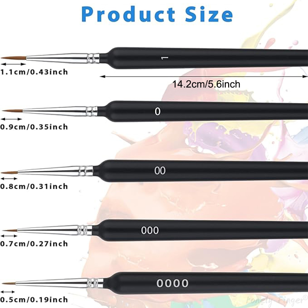 5/11Pcs Paint Brushes Set, Art - Miniature Painting Set ulasan dan harga