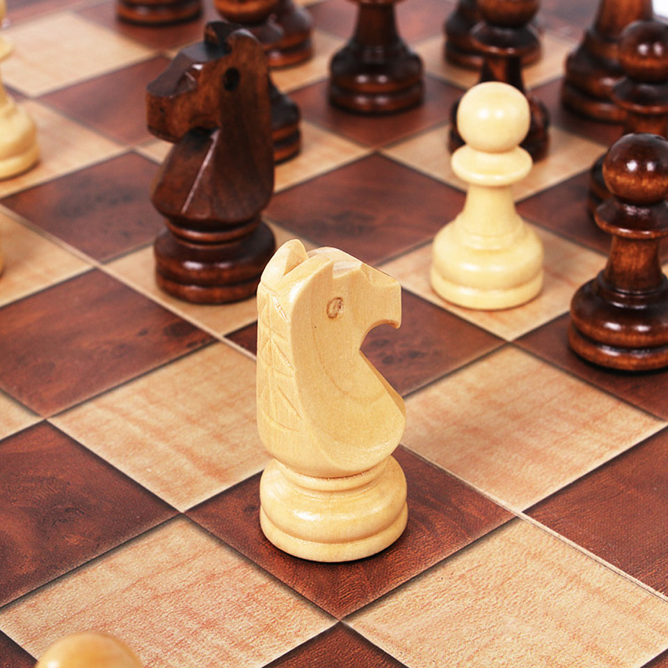 3 in 1 Wooden Chess Backgammon - Board Game Yearbook ulasan dan harga