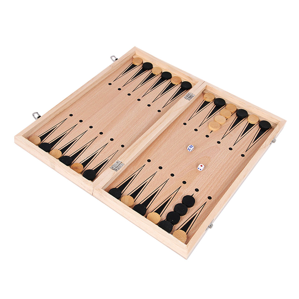 3 in 1 Wooden Chess Backgammon - Board Game Yearbook ulasan dan harga