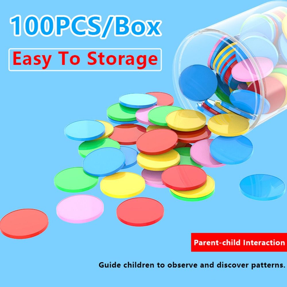 100pcs Plastic Counting Chips  - Board Game Hegemony ulasan dan harga