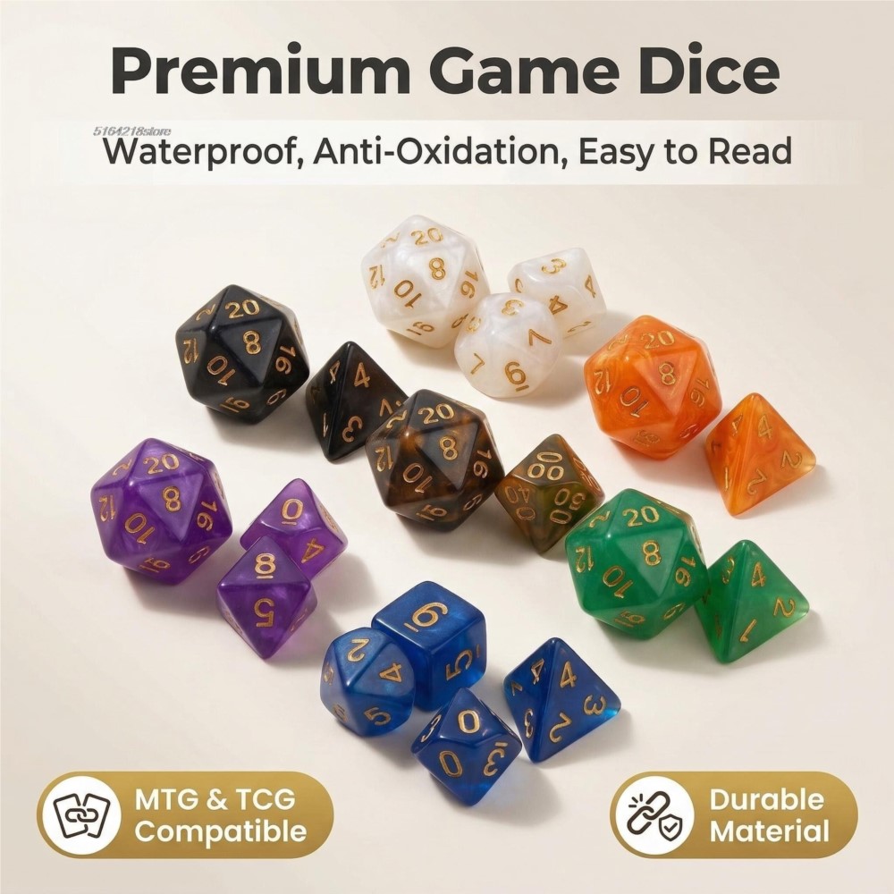 7pcs Set Dice Board Games Roll - Board Game Hegemony ulasan dan harga