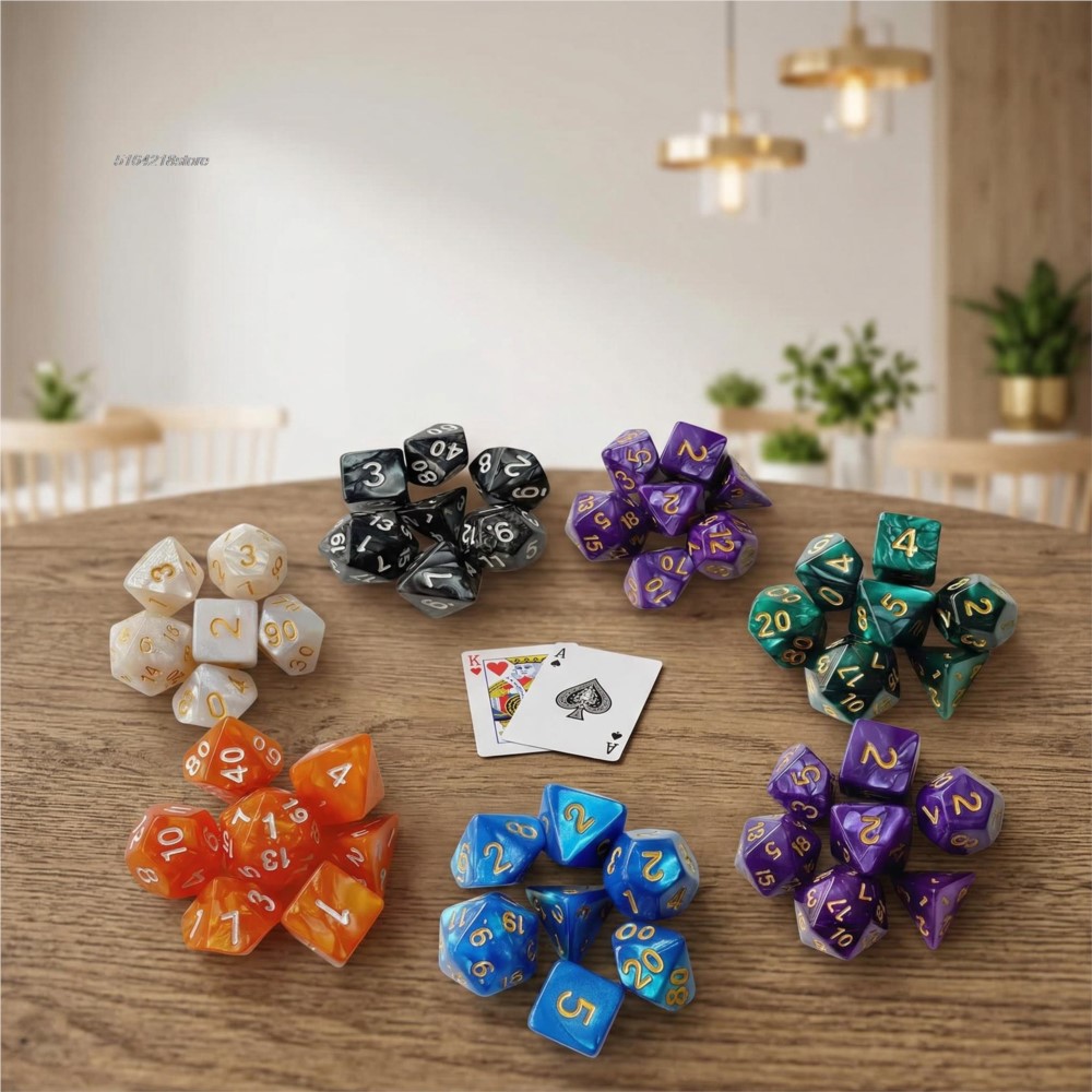 7pcs Set Dice Board Games Roll - Board Game Hegemony ulasan dan harga