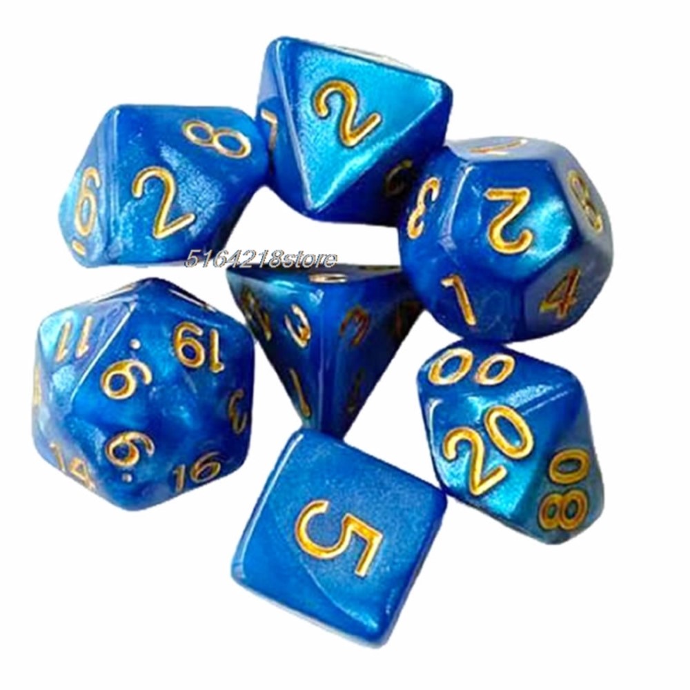 7pcs Set Dice Board Games Roll - Board Game Hegemony ulasan dan harga